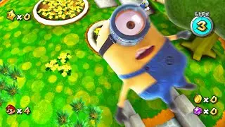 Minion falls into Black Hole in Super Mario Galaxy