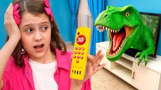 Dinosaur Toys Become Alive with Eva and Friends