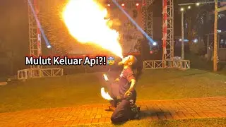 Gila! Mulut Sembur Api😱Atraksi Manusia Api Indonesia!