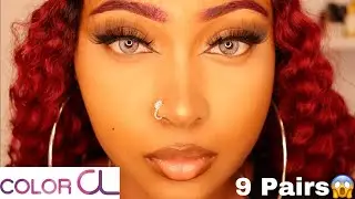 🔥WOWWWW🔥MOST AFFORDABLE| COLORED CONTACT LENSES FOR DARK EYES [TRY ON + REVIEW] FT COLORCL