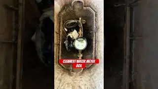 Cleanest water meter box award goes to city of Westwood. #homeinspector #plumbing