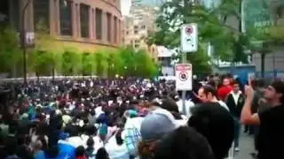 Vancouver Canucks vs Boston Game 5 Outdoor Crowd