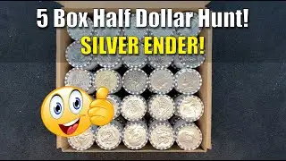 $2500 Half Dollar Coin Roll Hunt!  FIRST SILVER ENDER in a LONG LONG TIME!