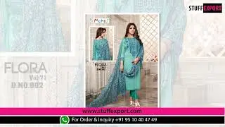 Stuff Export presents Mehta Flora Vol-71 Ethnic Digital Printed Cotton Dress Material Catalog