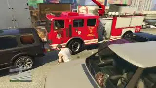 GTA V Highway Chain Reaction Pileup (50+ cars)