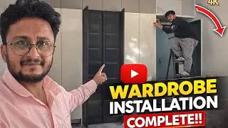 Wardrobe Installation Complete! 😍 |  Modular Wardrobe Fitting at Site