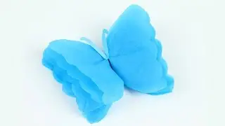 Tissue paper Butterfly and Very Easy to Make Butterfly with Tissue Paper or Origami Butterfly