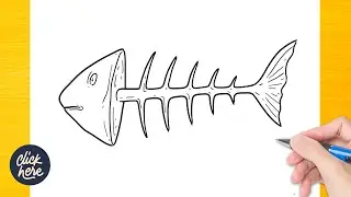 How to draw Fish Bone - Fish Bone Drawing Ideas