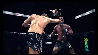 UFC title fight Leon Edwards vs Khamzat Chimaev / UFC 4 gameplay/