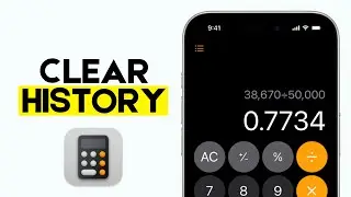 How to Clear Calculator History on iPhone iOS 18