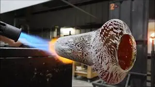 Narrated Glassblowing Process: Making A Murrine Vase Start To Finish