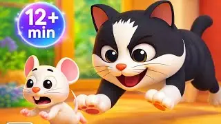 Meow Meow Billi 🐱 | Animal Rhymes in Hindi 🦚🐰 | Kidology Toons