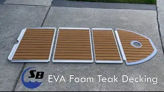 EVA Teak Foam Decking on Inflatable Sport Boat Aluminum Floor