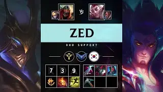 Zed Support vs Rakan - KR Diamond Patch 25.13