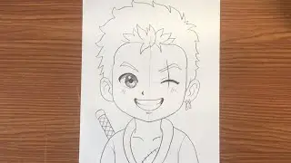 Vẽ Zoro Chibi Cực Đáng Yêu | Hướng Dẫn Từng Bước Dễ Hiểu Cho Người Mới Bắt Đầu
