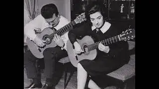 34) Johann-Sebastian Bach : Gavotte I et II  BWV 808 par le duo Presti-Lagoya.