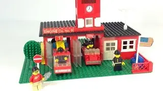 LEGO Town 590 Engine Co No 9 Fire Station from 1978 - vintage review