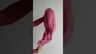 let's try on my new pink wig #shorts #wigs #wiginstall #wigreview #wigstyling #hairstyle #fashion