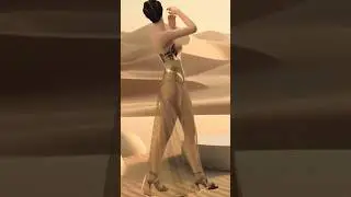 Clo3D #fashiondesigner #clo3d #animation #golddress #partydress #metgala #photoshop #art#gg