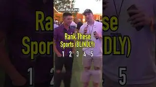 COLIN MORIKAWA&rsquo;S SPORTS RANKINGS!! Do You Agree? #ranking #colinmorikawa #golf #pga #sports