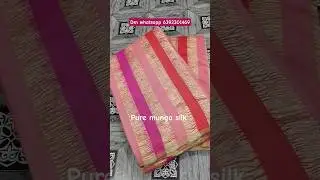 Pure munga  silk saree booking 6392301469 #saree #khaddi #khaddichiffon #manufacturing