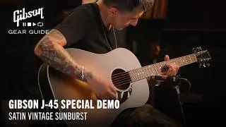 Gibson Modern Collection acoustic guitars: Gibson J-45 Special demo