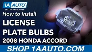 How to Replace License Plate Light Bulbs 08-12 Honda Accord