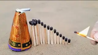 Matchstick Chain Reaction Domino Vs Diwali Crackers Amazing Experiment 😱 a2z Experiment