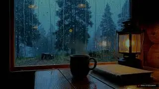 【RainStreaming 117】Cabin Rain Serenity ☕ Rain Sounds for Sleeping