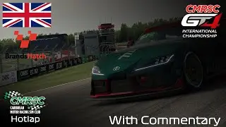 Caribbean Motor Racing Sim Club 2024 Toyota Supra GT4 @ Brands Hatch Hotlap with Commentary