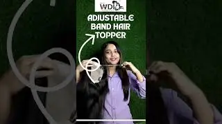 Adjustable Band Hair Topper | Instant Volume & Secure Fit #hairtopper #hair #naturalhair  #hairpatch