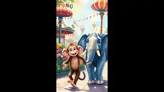 A Magical Day at Tivoli Gardens: Monkey and Elephant Friendship