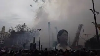 The Last Mascleta of Fallas 2020 Before The Covid-19 Lockdown - With Escif's Fallas Figure!