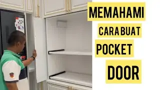 Cara buat body pintu poket kabinet | POCKET DOOR CABINET