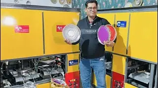 नई 'डबल डाई' पेपर प्लेट मशीन का Live Demo | उत्पादन, कीमत और मुनाफा | Cranks & Hydraulic || 