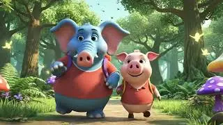 Jumbo the elephant and Oinky the pig Save the World with Laughter The Lost Horn of Giggles
