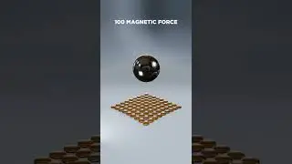 Amazing Magnetic Force VS Coins Simulation🧲😮 #blender #3D #satisfying