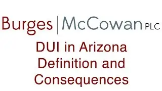 Arizona DUI Laws - Regular DUI ARS 28-1381