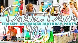 🌞 SUMMER BIRTHDAY PARTY PREP | FROZEN PARTY DECORATE DIY | MarieLove