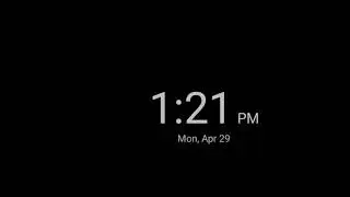 Google Clock app ver 7.8 Screen saver in digital style (15 minite edition)