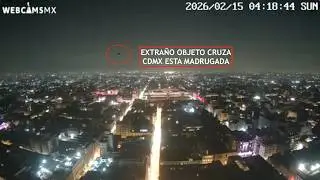 👀😱 #CDMX | Extra&ntilde;o objeto cruza la ciudad 🛸 15/FEB/26