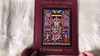 Christmasia Coloring Book | Color By Number | Color Art Books | Ajay Quinnell | Eclipse | Flip