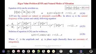 Lec_14 NATURAL MODES OF VIBRATIONS DISCRETE SYSTEMS Part 2 | Mechanical Vibration | ME531 | IITG