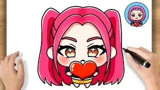How to Draw Mira with Heart | KPop Demon Hunters