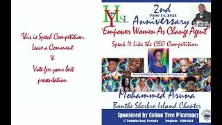 Mohamed  Beayeamie Aruna: Hope for Youths Sierra Leone Bonthe Sherbro Island Chapter
