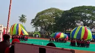 School annual sports..../#schoolsports. /#parachutedrill....