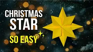 Origami Star Christmas Decor &ndash; Super Easy Tree Ornament! ⭐