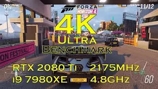 Forza Horizon 4 | Benchmark | 4K Ultra Preset | RTX 2080 Ti | i9 7980XE