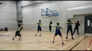 Junior Badminton Forehand Overhead Clear