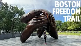 WALKING TOUR OF BOSTON | Freedom Trail | USS Constitution | Water Taxi | Museum of Contemporary Art